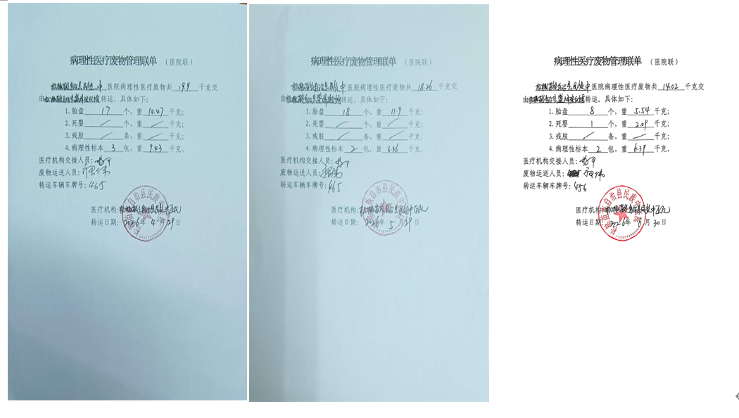 ​医疗废物信息公开  （年度：2026年上半年）